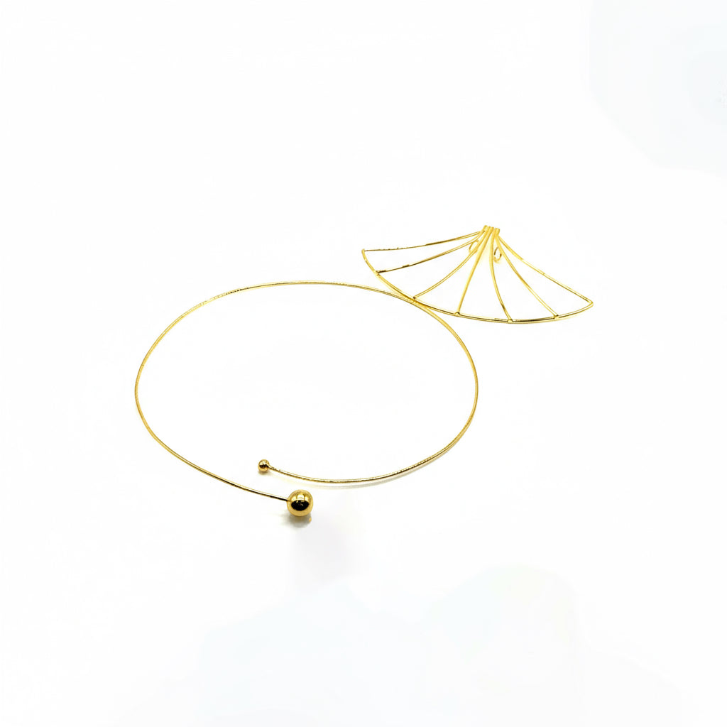 Genevieve Necklace in Brass - 14k Gold Plated