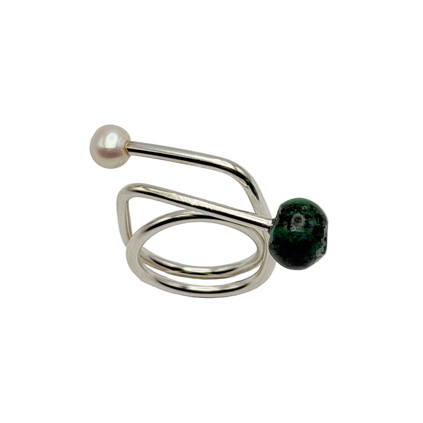 Bibiana Turquoise/Pearl Ring
