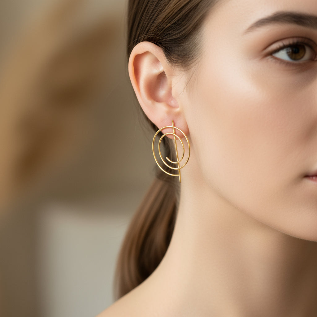 Abigail Earrings in Brass - 14k Gold Plated