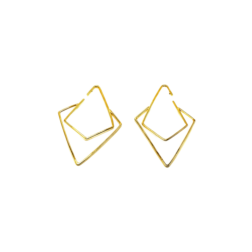Amelie Earrings in Brass - 14k Gold Plated