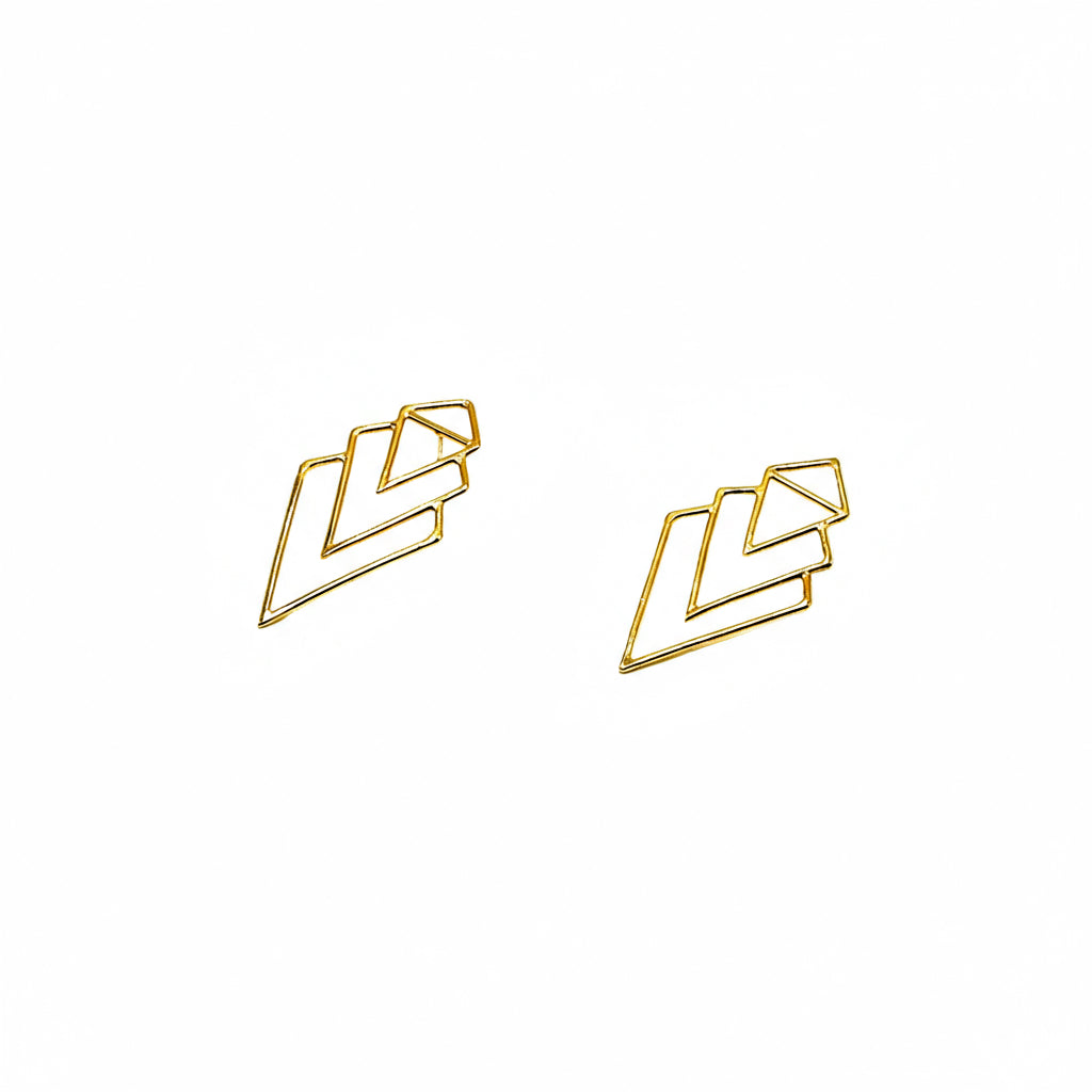 Ann-Marie Earrings in Brass - 14k Gold Plated