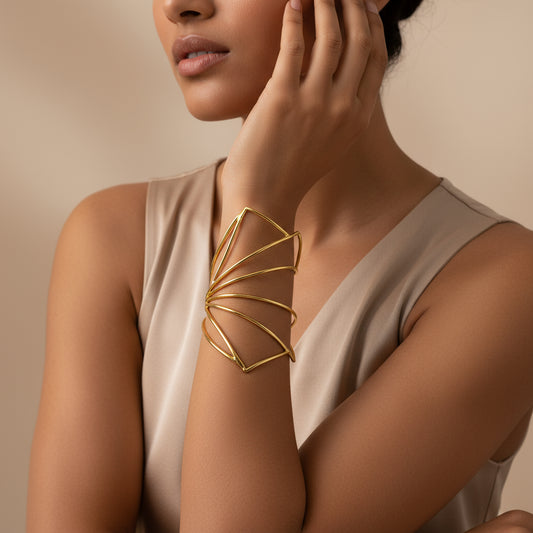 Camille Bracelet in Brass 14k Gold-plated
