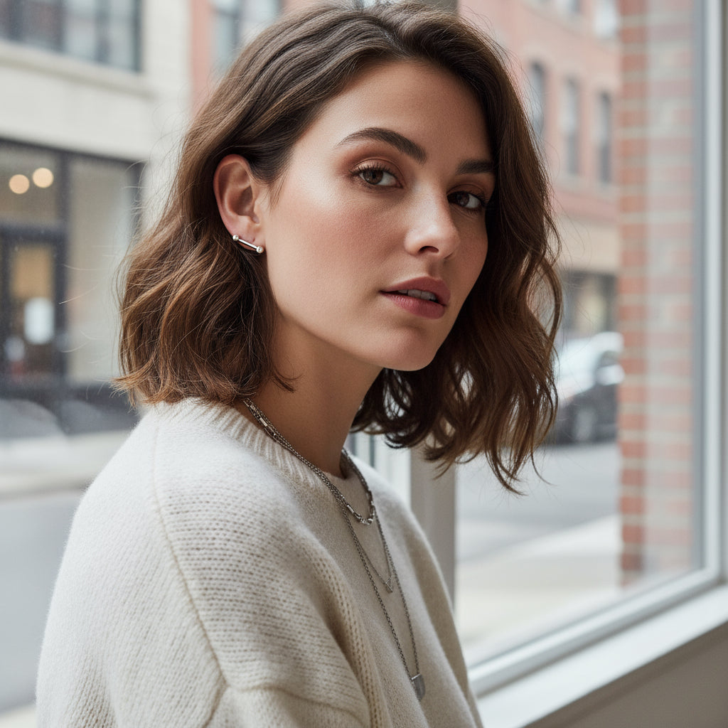 Claire Earrings in Sterling Silver