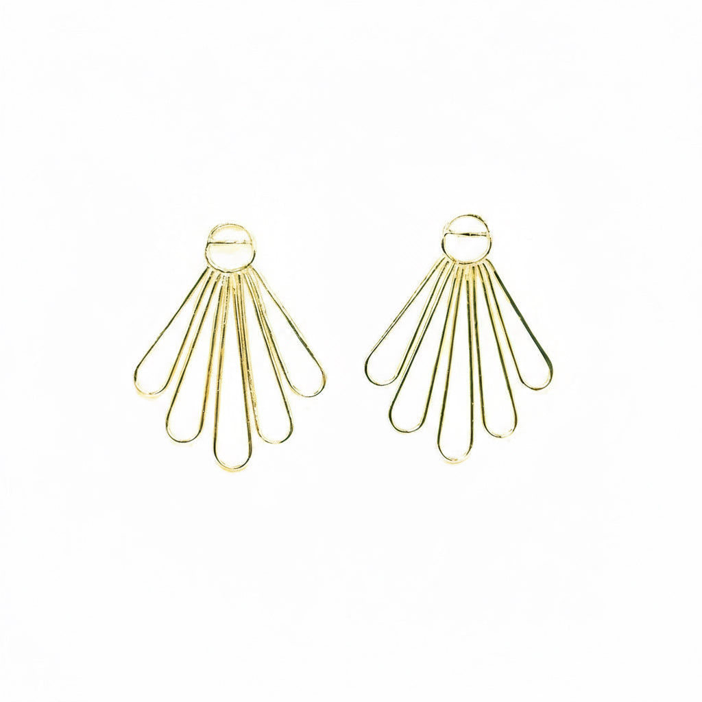 Collete Earrings in Brass - 14k Gold Plated