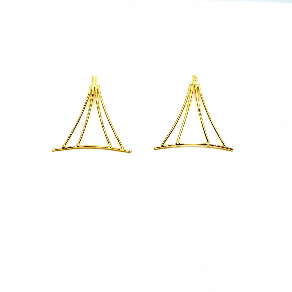 Desiree Earrings in Brass - 14k Gold Plated