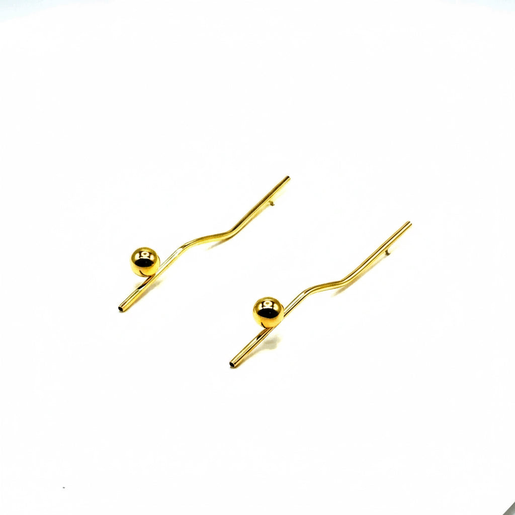Eleanor Earrings in Brass - 14k Gold Plated
