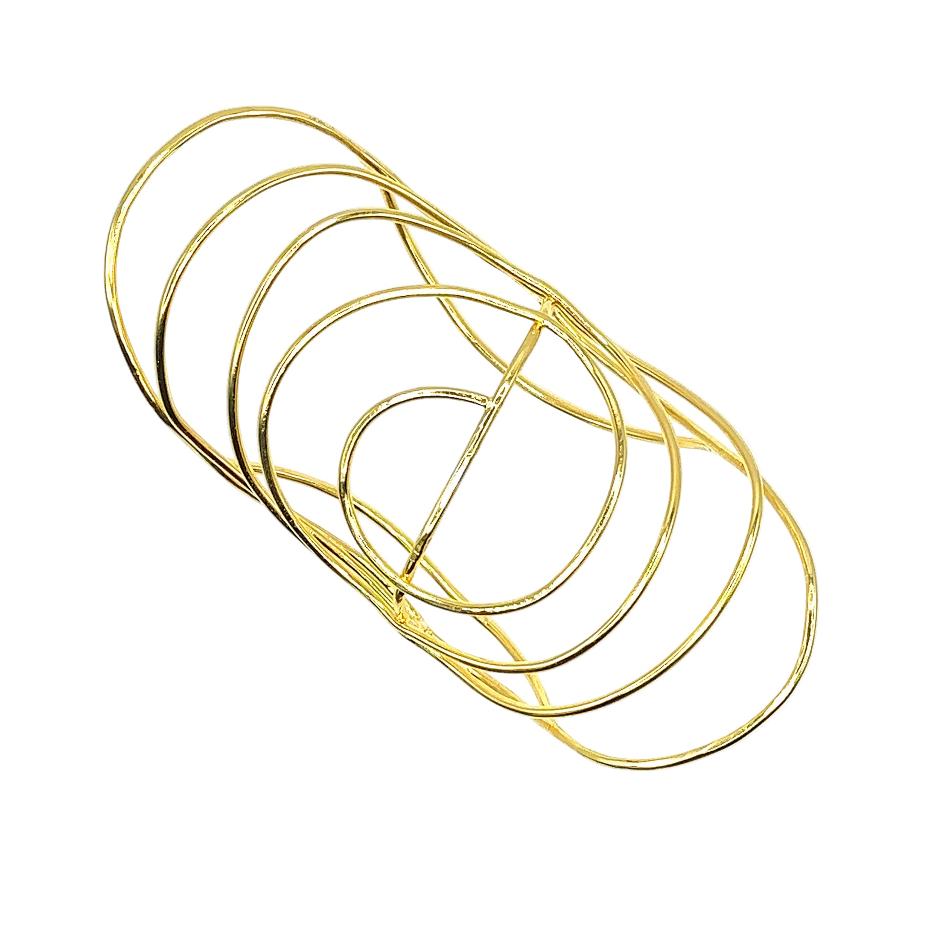 Francesca Bracelet Iza by Silvia D'Avila - Original Sophistcated Statement One of a Kind Jewelry Made in NYC - 14K Pleated Gold