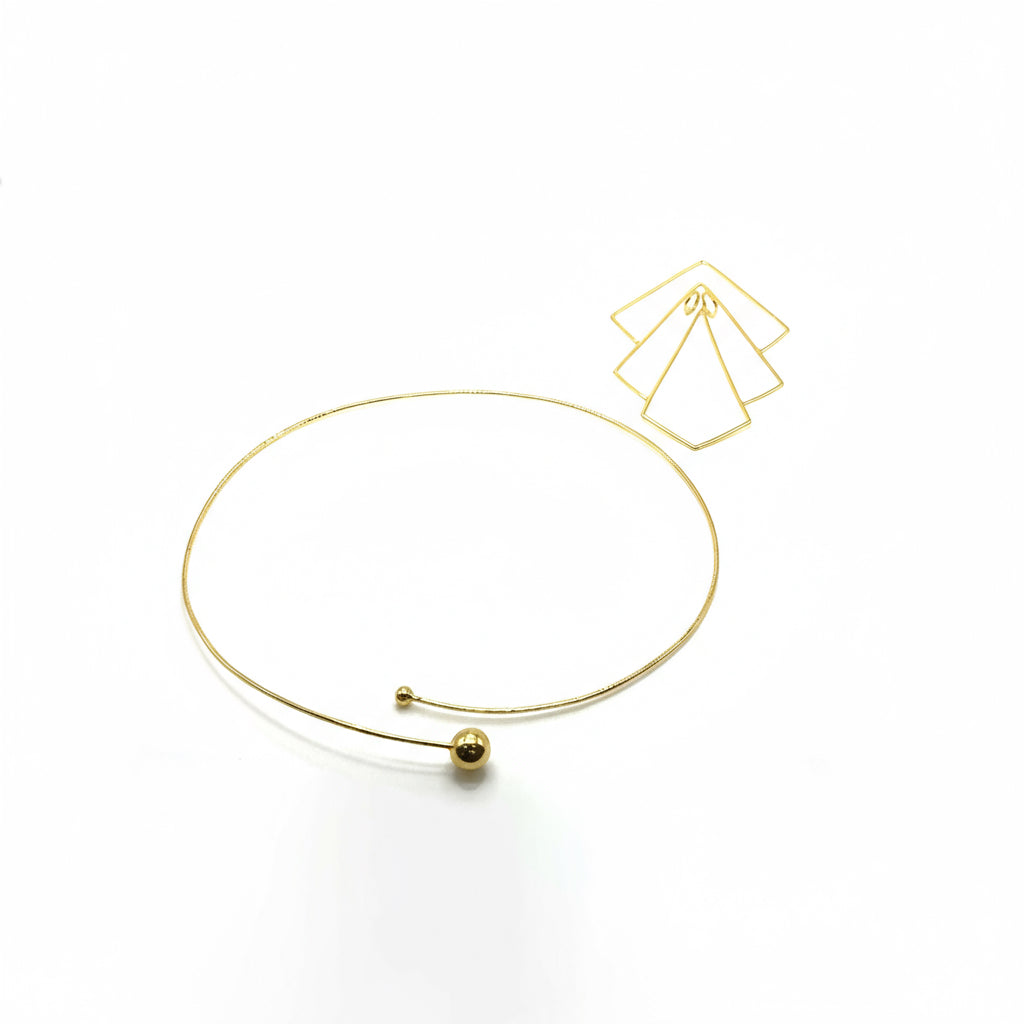 Helene Necklace in Brass - 14k Gold Plated