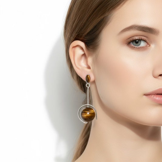 Carmem Tiger's Eye Earrings