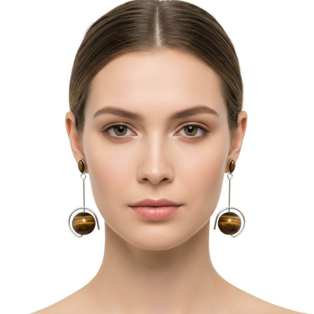 Carmem Tiger's Eye Earrings
