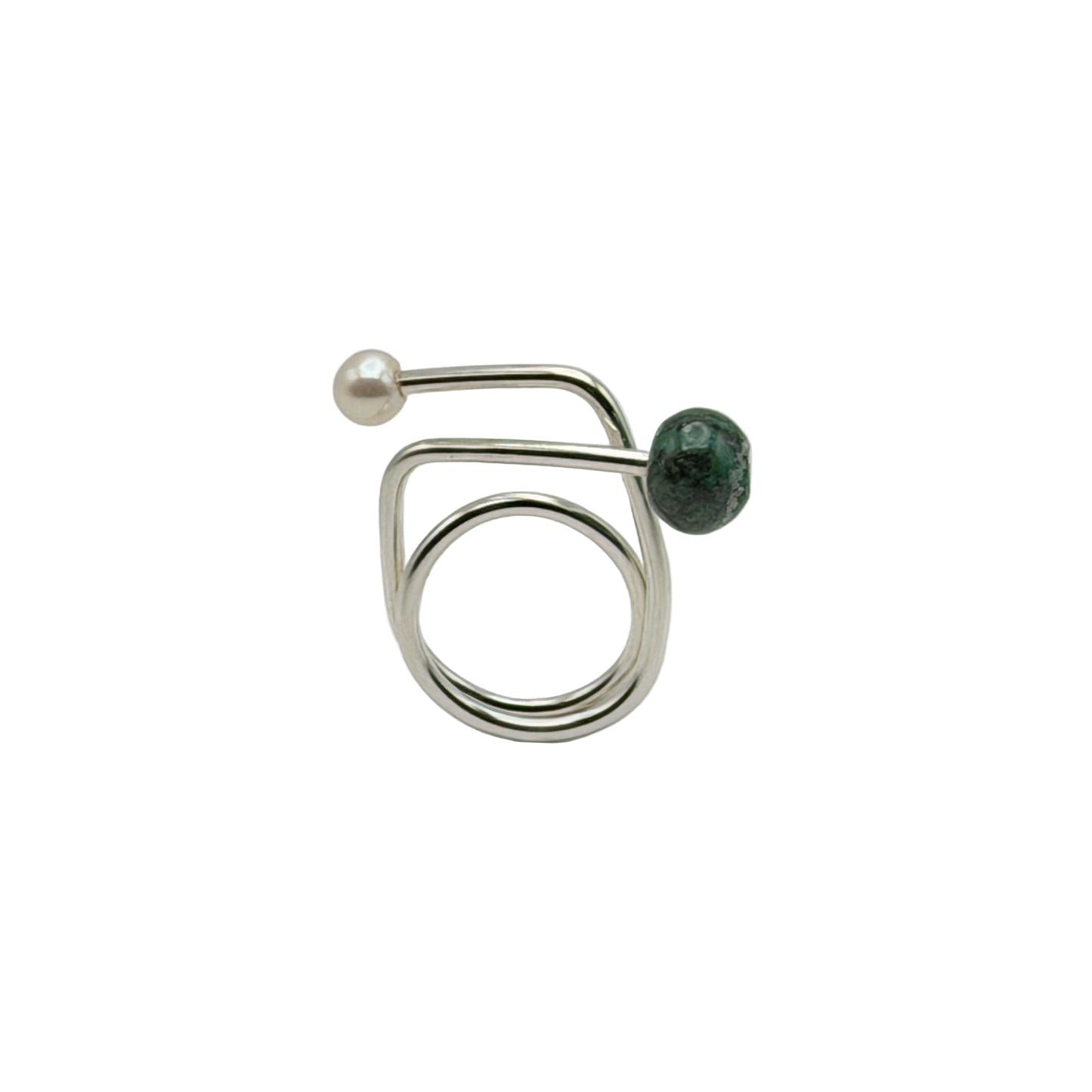 Bibiana Turquoise/Pearl Ring