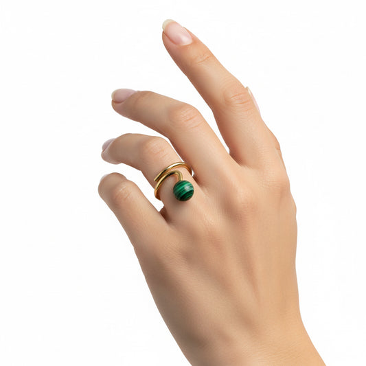 Grace Malachite Ring