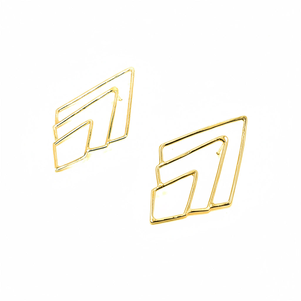 Lucile Earrings in Brass - 14k Gold Plated