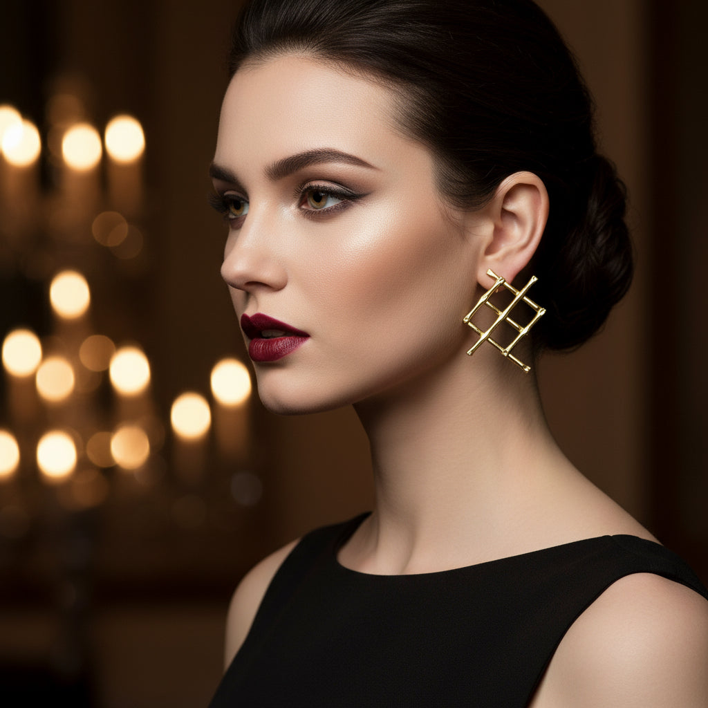 Paige Earrings 14K Gold Plated by Iza by Silvia D'Avila