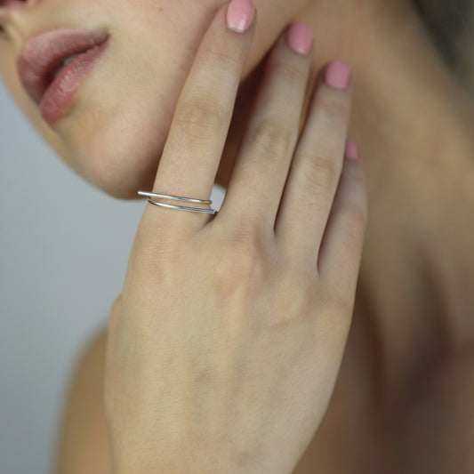 Brie Ring Silver, Aura by Gabby Collection - Iza by Silvia D'Avila, New York