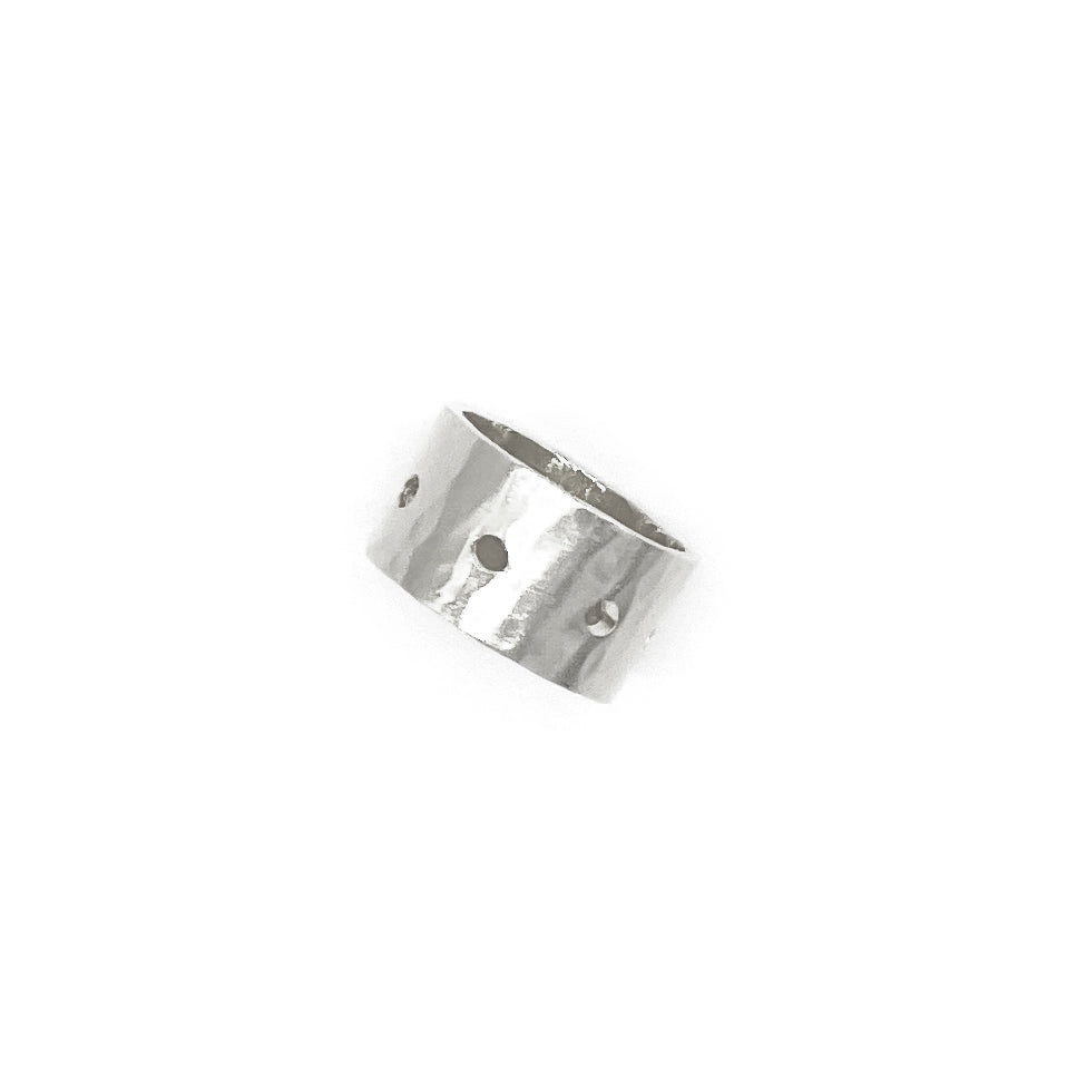Jasmine Ring Silver, Aura by Gabby Collection - Gabby C Thomas  - Iza by Silvia D'Avila, handmade one-of-a-kind sculptural artsy jewelry, New York