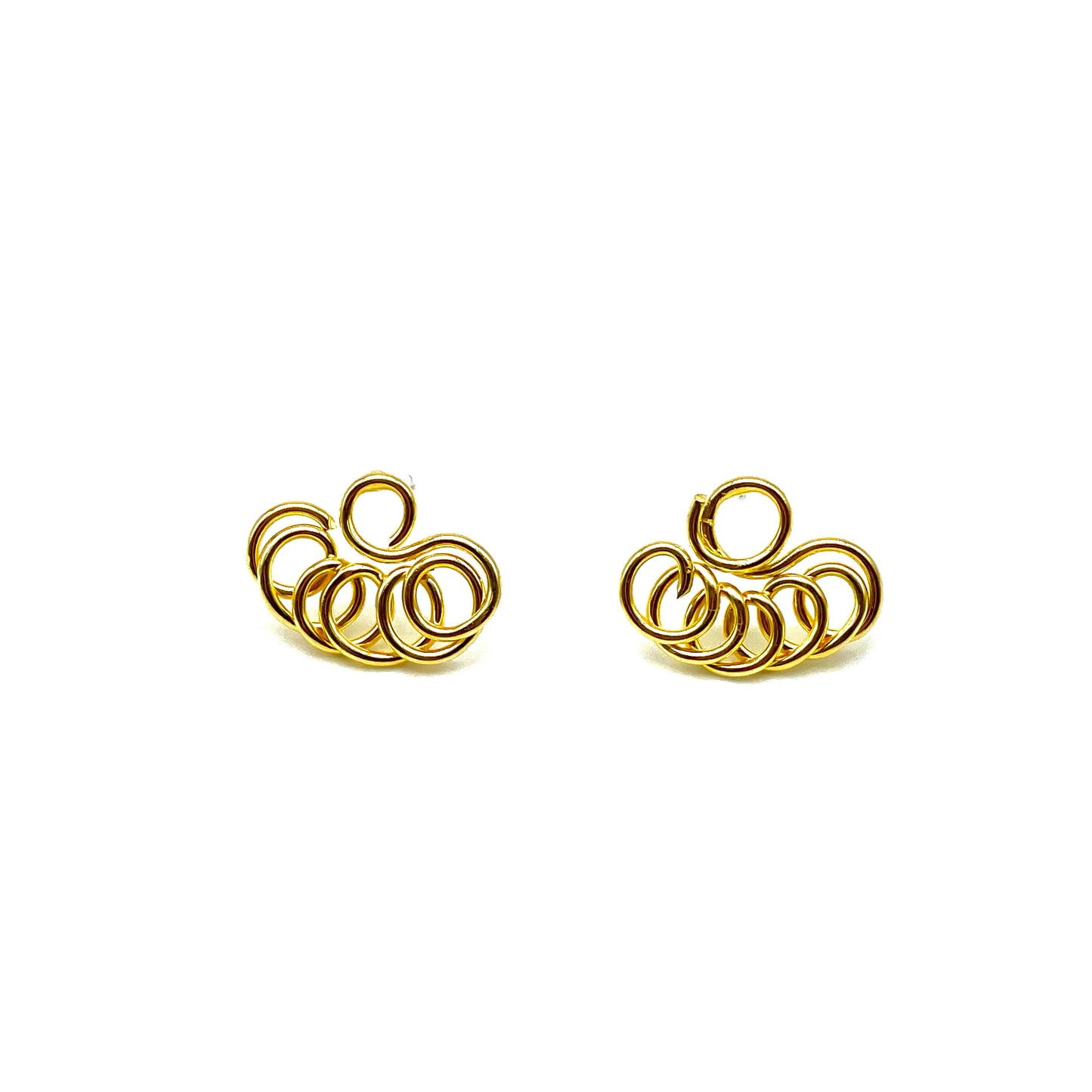 Leslie Earrings Gold, Aura by Gabby Collection - Gabby C Thomas  - Iza by Silvia D'Avila, New York 