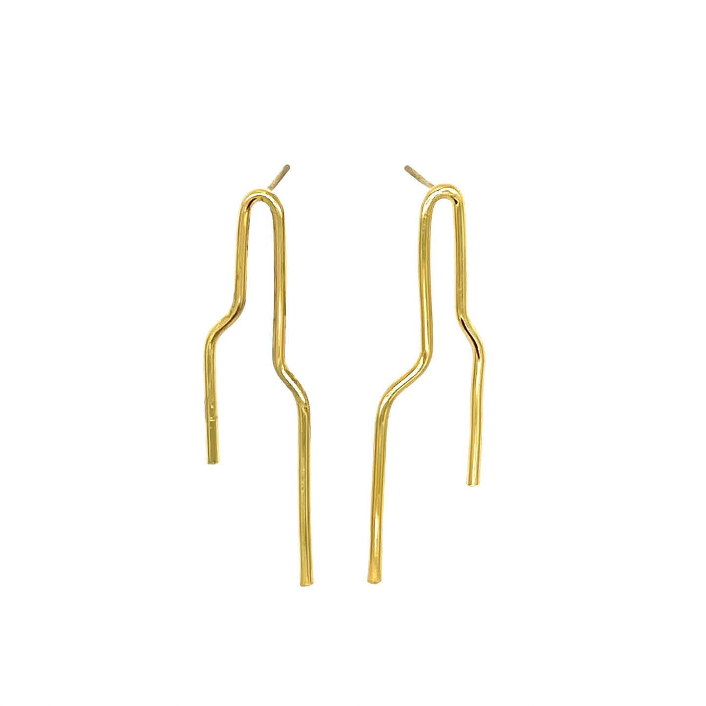 Noelle Earrings Gold, Aura by Gabby Collection - Gabby C Thomas  - Iza by Silvia D'Avila, New York  