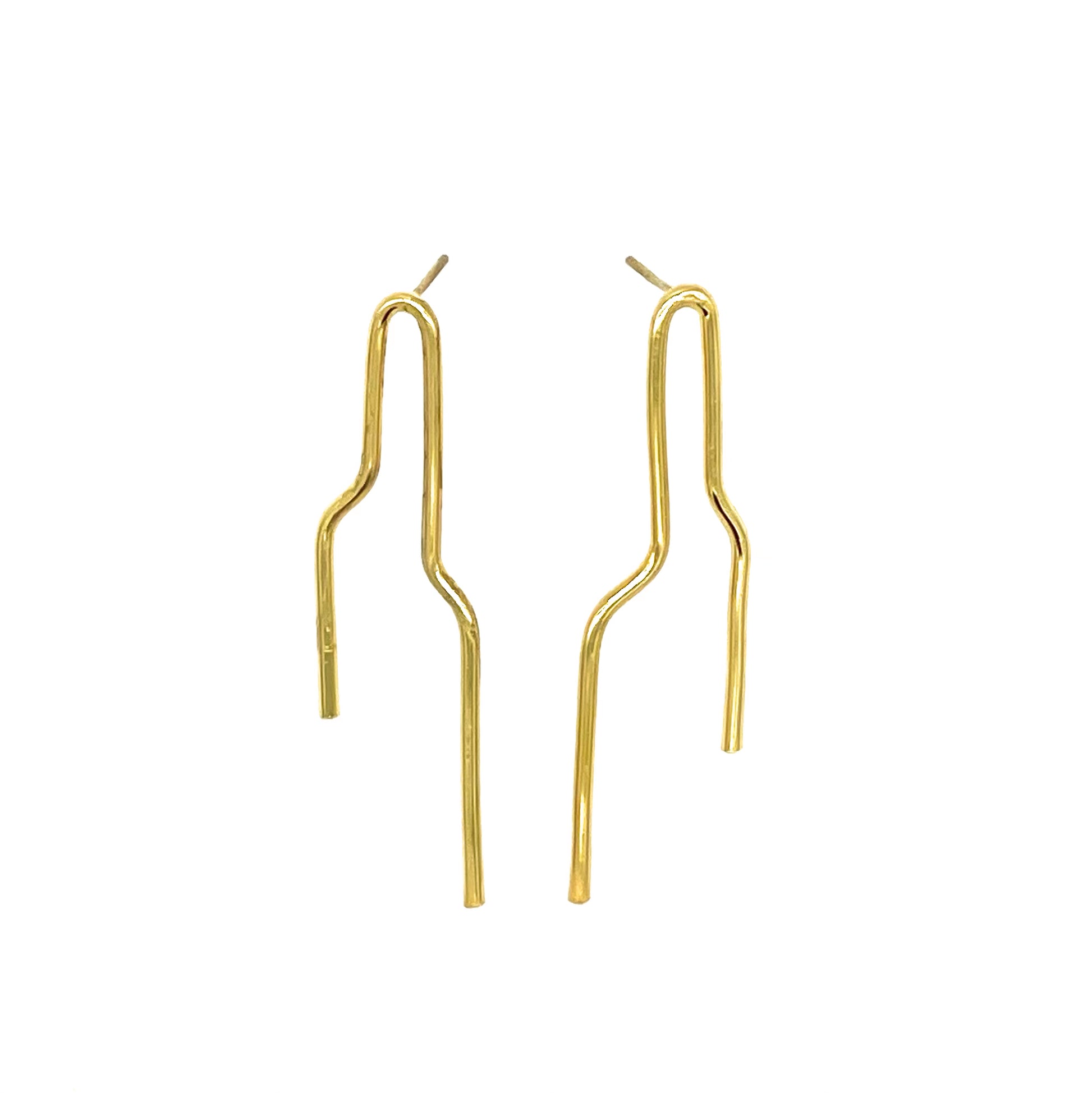 Noelle Earrings Gold, Aura by Gabby Collection - Gabby C Thomas  - Iza by Silvia D'Avila, New York  